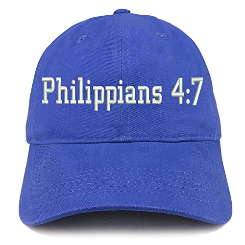 Trendy Apparel Shop Philippians 4:7 Low Profile Soft Cotton Baseball Cap