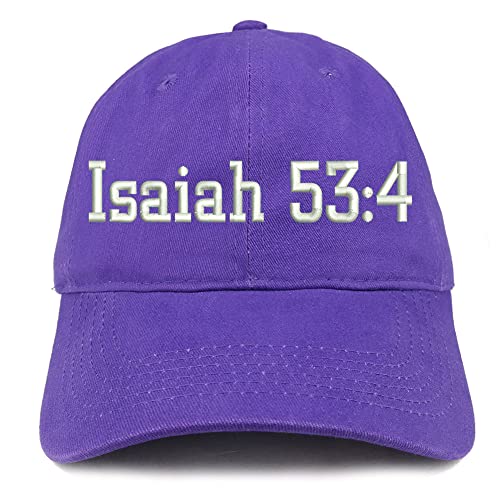 Trendy Apparel Shop Isaiah 53:4 Low Profile Soft Cotton Baseball Cap
