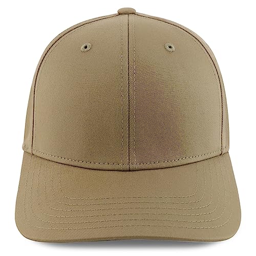 Trendy Apparel Shop Oversize XXL 6 Panel Structured Curved Bill Stretchy Fitted Ball Cap