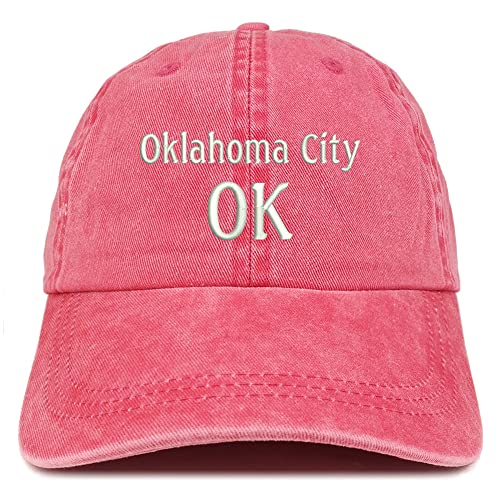 Trendy Apparel Shop Oklahoma City OK Embroidered Pigment Dyed Washed Baseball Cap