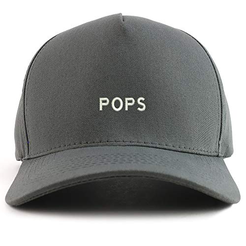 Trendy Apparel Shop Pops Embroidered Oversized 5 Panel XXL Baseball Cap
