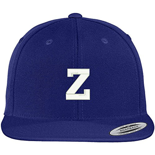 Trendy Apparel Shop Letter Z Collegiate Varsity Font Initial Embroidered Baseball Cap