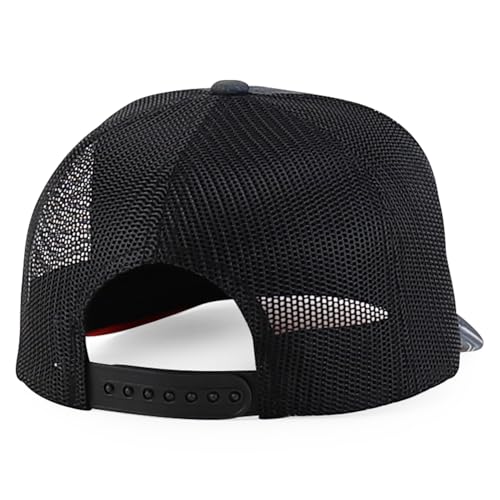 Trendy Apparel Shop 5 Panel Structured Crown Curved Bill Trucker Cap