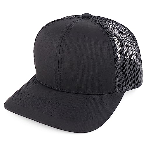 Trendy Apparel Shop Structured High Profile 6 Panel Mesh Trucker Baseball Cap