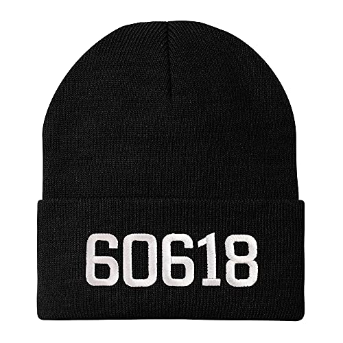 Trendy Apparel Shop 60618 Chicago IL Old English Embroidered Long Cuff Beanie