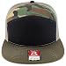 Trendy Apparel Shop Structured High Profile 7 Panel Flat Bill Mesh Back Snapback Cap