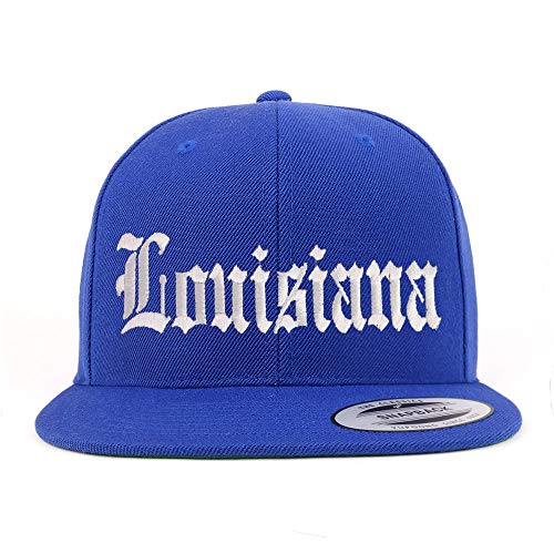 Trendy Apparel Shop Louisuana State Old English Embroidered Flatbill Snapback