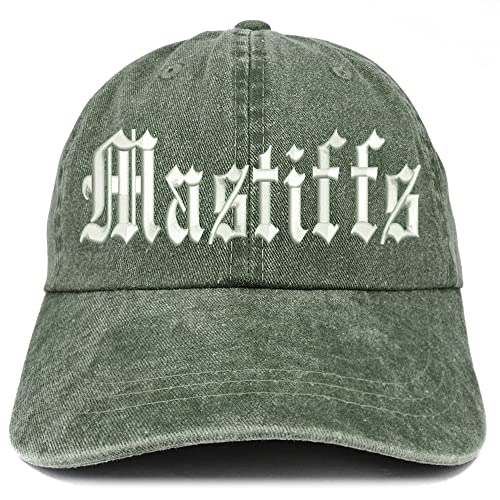 Trendy Apparel Shop Old English Mastiffs Washed Pigment Dyed Baseball Cap