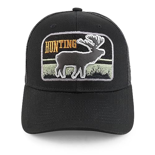 Trendy Apparel Shop Buck Hunting 3D Embroidered Mesh Back Baseball Cap