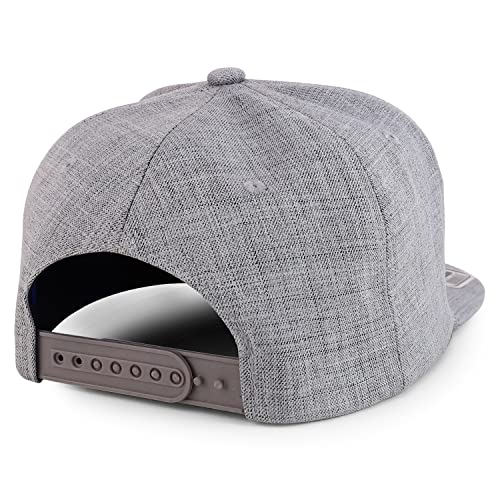 Trendy Apparel Shop Goat Embroidered 100% Cotton Flatbill Snapback Cap