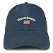 Trendy Apparel Shop Massachusetts USA Flag Low Profile Soft Cotton Baseball Cap