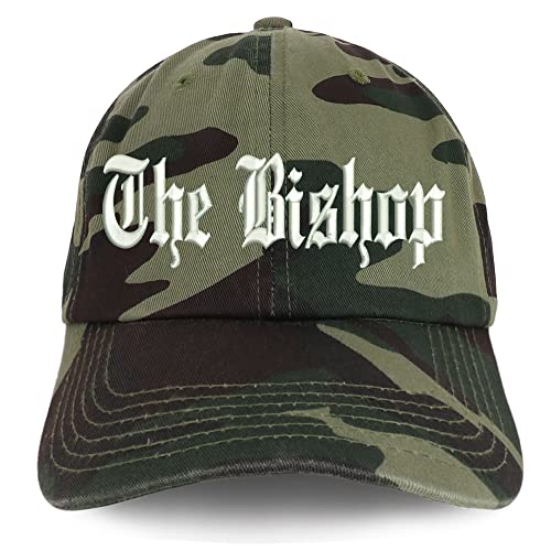 Trendy Apparel Shop The Bishop Old English Low Profile Soft Cotton Baseball Cap