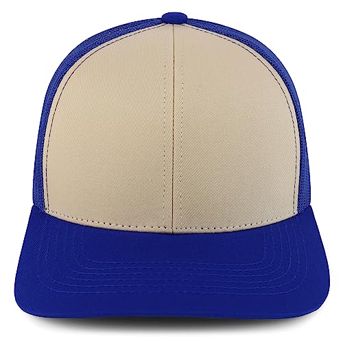 Trendy Apparel Shop Structured High Profile 6 Panel Mesh Trucker Baseball Cap
