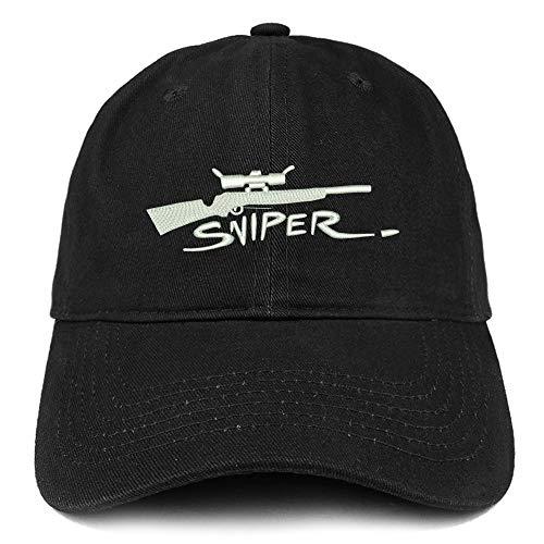 Trendy Apparel Shop Sniper Embroidered Cotton Unstructured Dad Hat