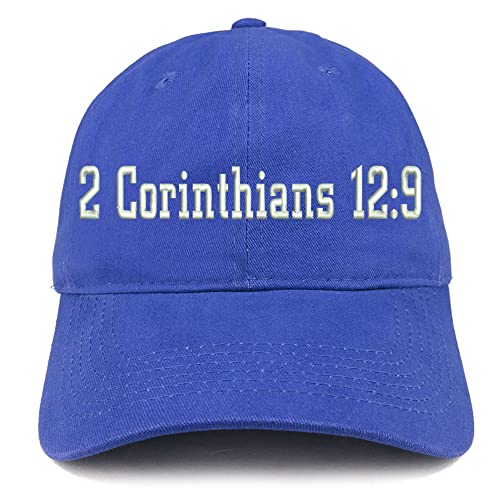 Trendy Apparel Shop 2 Corinthians 12:9 Low Profile Soft Cotton Baseball Cap