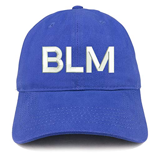 Trendy Apparel Shop BLM Embroidered Soft Crown 100% Brushed Cotton Cap