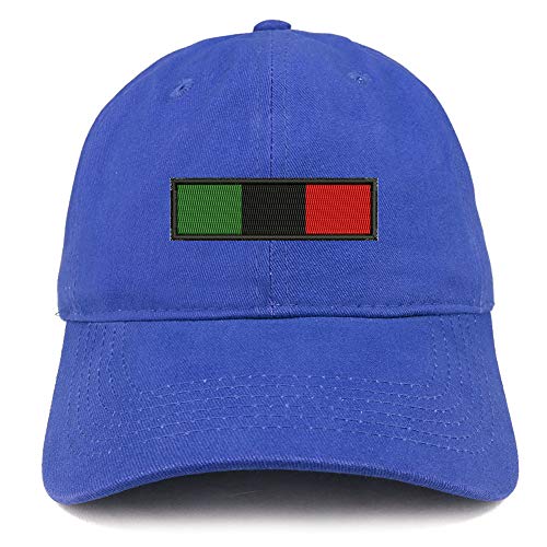 Trendy Apparel Shop Africa Green Black RED Flag Embroidered Soft Crown 100% Brushed Cotton Cap