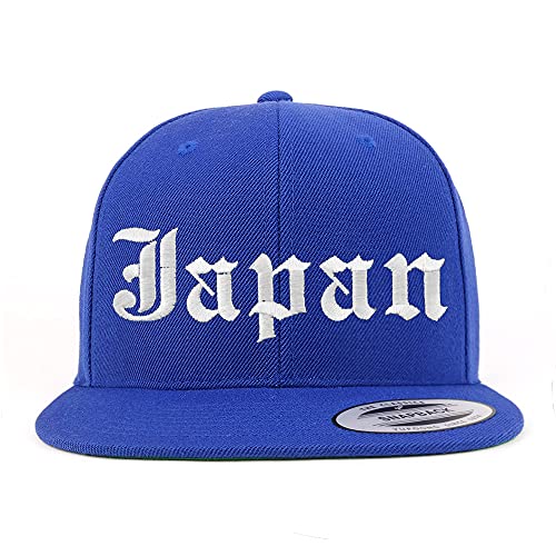 Trendy Apparel Shop Japan Old English Embroidered Flatbill Snapback