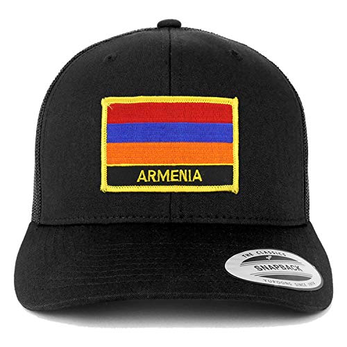 Trendy Apparel Shop Armenia Flag Patch Retro Trucker Mesh Cap