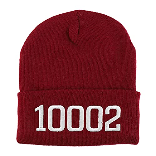Trendy Apparel Shop 10002 New York Old English Embroidered Long Cuff Beanie