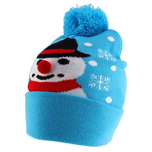 Trendy Apparel Shop Happy Holidays Christmas Theme Winter Xmas Pom Beanies
