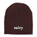 Trendy Apparel Shop Salty Embroidered Made in USA Short Acrylic Knit Winter Beanie Hat