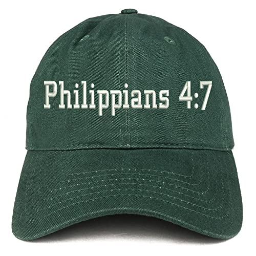 Trendy Apparel Shop Philippians 4:7 Low Profile Soft Cotton Baseball Cap