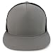 Trendy Apparel Shop Structured High Crown 5 Panel Round Flat Bill Trucker Cap