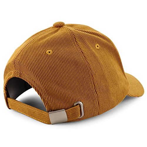 Trendy Apparel Shop Polyester Corduroy Structured Baseball Cap Dad Hat