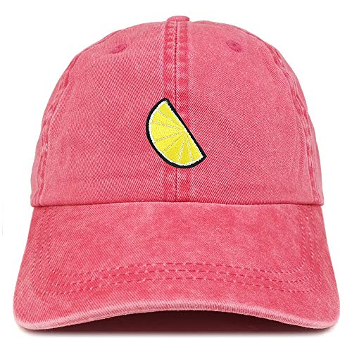Trendy Apparel Shop Lemon Patch Pigment Dyed Washed Baseball Cap