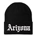 Trendy Apparel Shop Arizona State Old English Embroidered Long Cuff Beanie