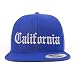Trendy Apparel Shop California State Old English Embroidered Flatbill Snapback