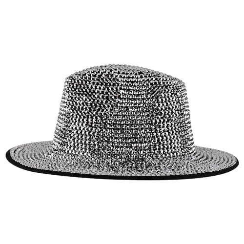 Trendy Apparel Shop Rhinestone Studded Bling Western Cowboy Cowgirl Hat