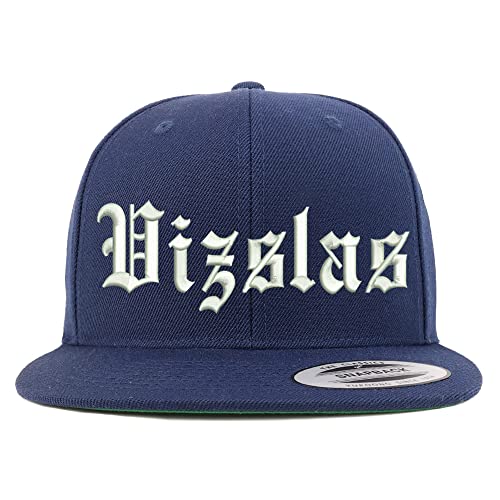 Trendy Apparel Shop Old English Vizslas Embroidered Flatbill Snapback