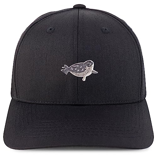 Trendy Apparel Shop Seal Embroidered Patch Structured 6 Panel Snapback Baseball Cap