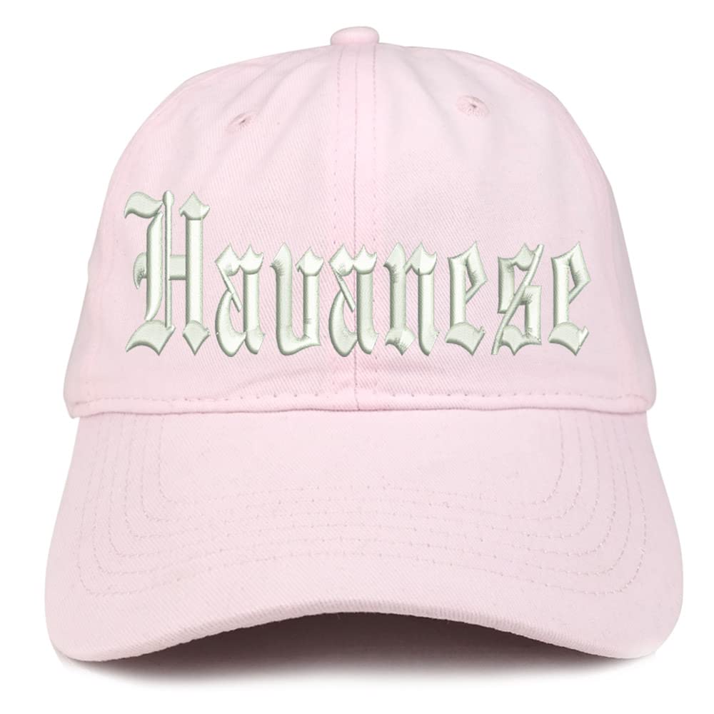 Trendy Apparel Shop Old English Havanese Low Profile Soft Cotton Baseball Cap