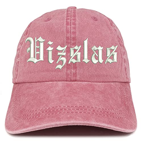 Trendy Apparel Shop Old English Vizslas Washed Pigment Dyed Baseball Cap
