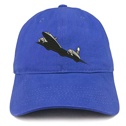 Trendy Apparel Shop SR71 Blackbird Embroidered Brushed Cotton Cap