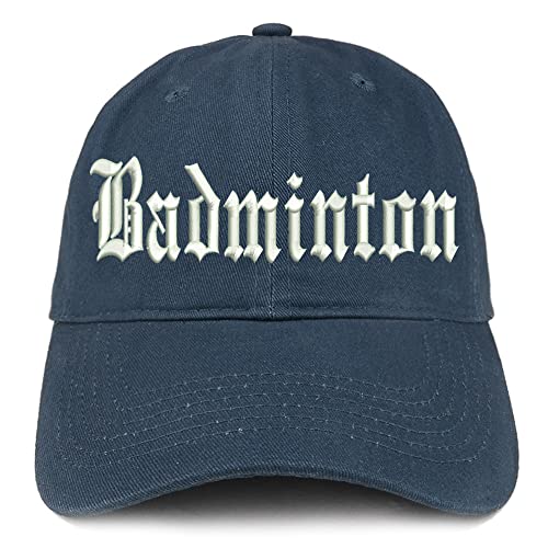 Trendy Apparel Shop Old English Badminton Low Profile Soft Cotton Baseball Cap