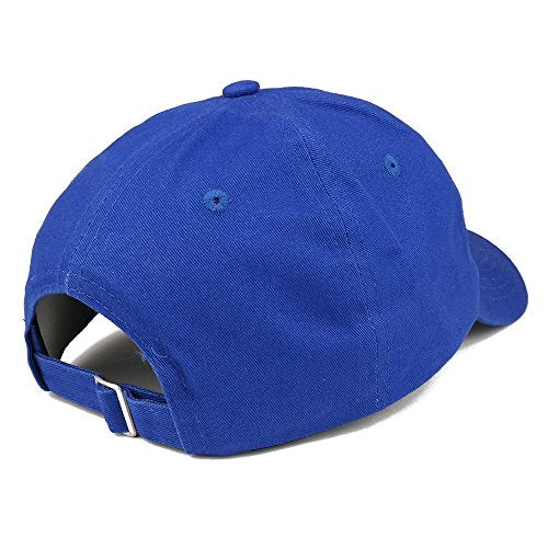 Trendy Apparel Shop Let Go and Let God Embroidered Brushed Cotton Dad Hat Ball Cap - Royal