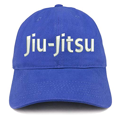 Trendy Apparel Shop JIU Jitsu Embroidered Soft Crown 100% Brushed Cotton Cap