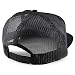 Trendy Apparel Shop Structured High Profile 7 Panel Flat Bill Mesh Back Snapback Cap