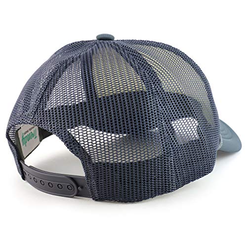 Trendy Apparel Shop XXL Oversized 5 Panel Foam Mesh Back Trucker Cap