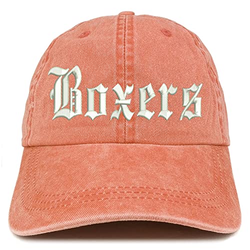 Trendy Apparel Shop Old English Boxers Washed Pigment Dyed Baseball Cap