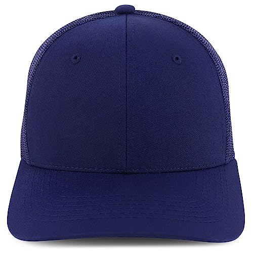 Trendy Apparel Shop Structured High Profile 6 Panel Mesh Trucker Baseball Cap