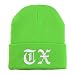 Trendy Apparel Shop Texas TX Old English Embroidered Long Cuff Beanie