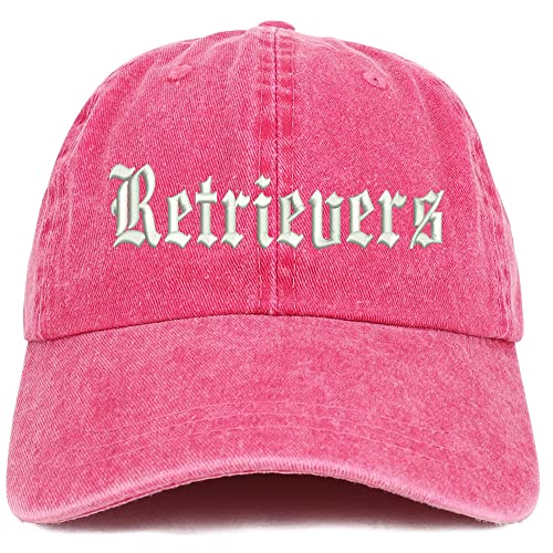 Trendy Apparel Shop Old English Retrivers Washed Pigment Dyed Baseball Cap