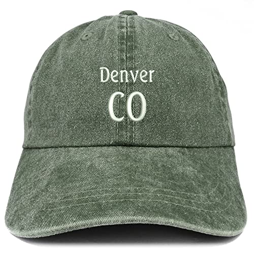 Trendy Apparel Shop Denver CO Embroidered Pigment Dyed Washed Baseball Cap