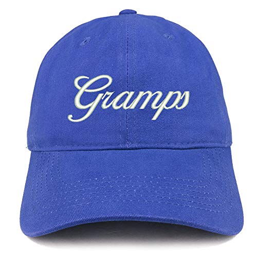 Trendy Apparel Shop Gramps Embroidered Soft Crown 100% Brushed Cotton Cap