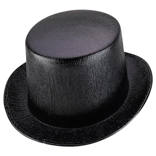 Trendy Apparel Shop Party Costume Metallic Glitter Top Hat
